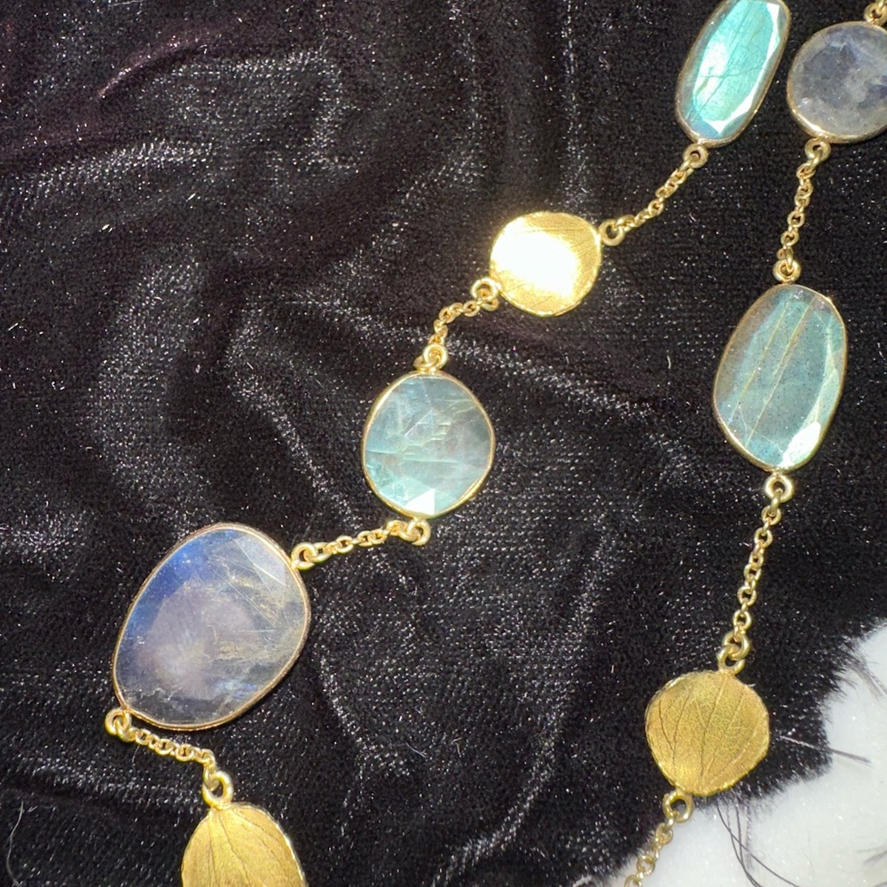 Barbara Heinrich new 18kt gold and labradorite necklace - Picture 11 of 11